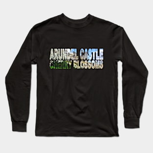 ARUNDEL CASTLE - Cherry Blossoms West Sussex England Long Sleeve T-Shirt